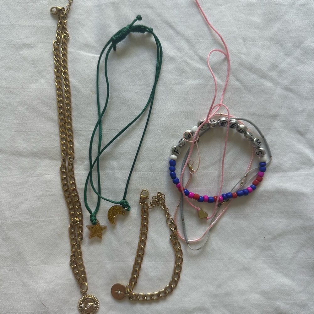 Jewelry Bundle Colorful Bracelet and Necklace Set